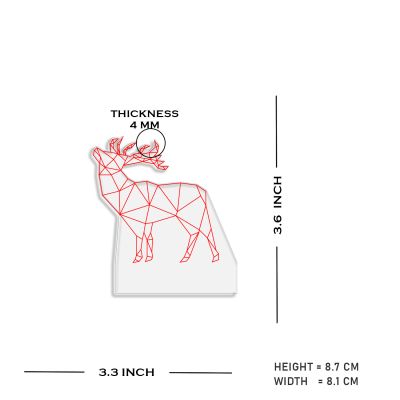 3D Illusion Deer Led Night lamp Multicolored Light Gift for Birthday